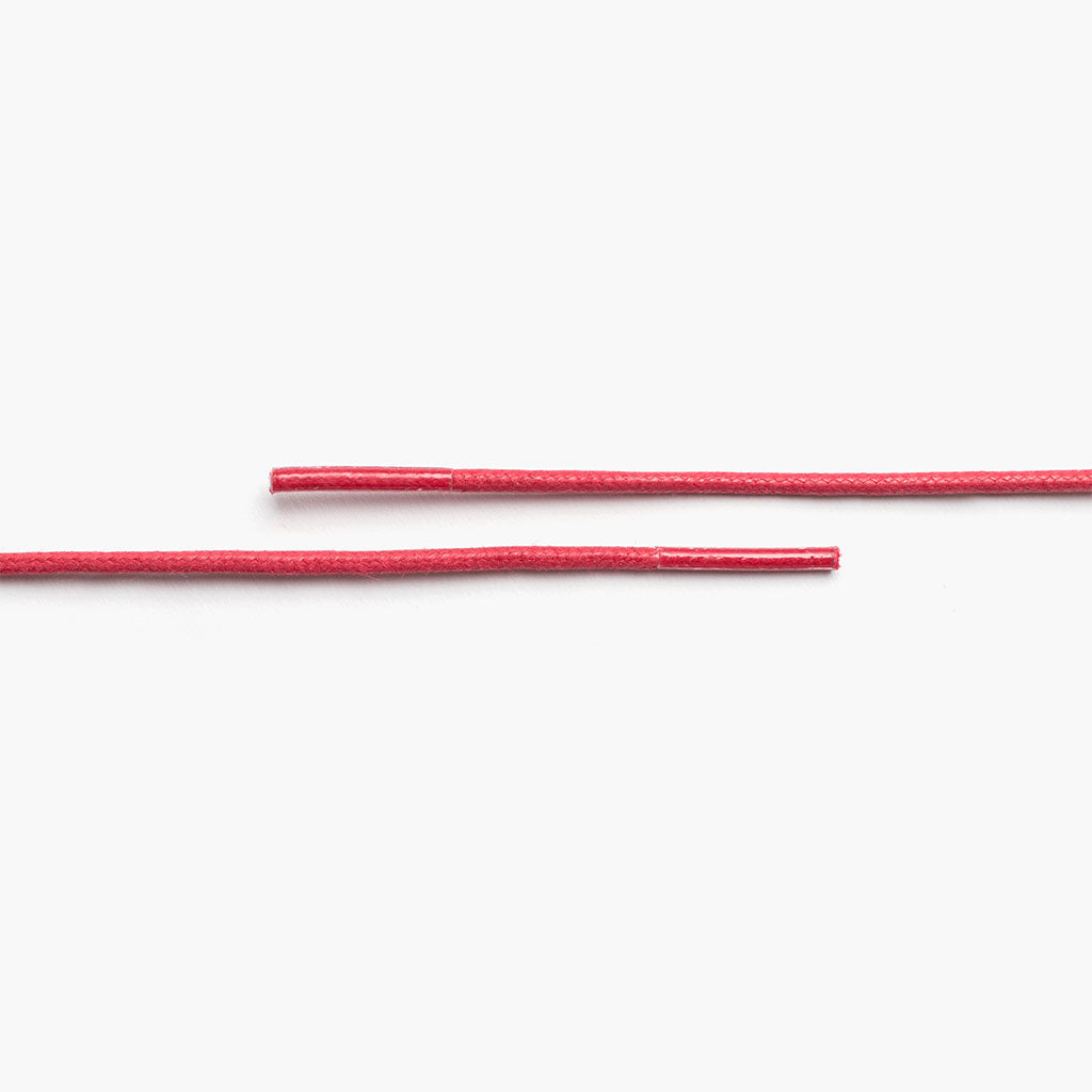 Round Waxed Cotton Laces | Red - Image 2