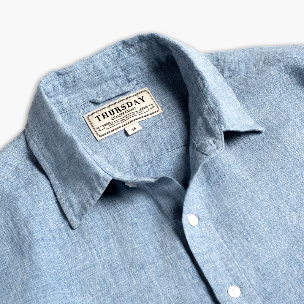 Linen Shirt | Blue - Image 4
