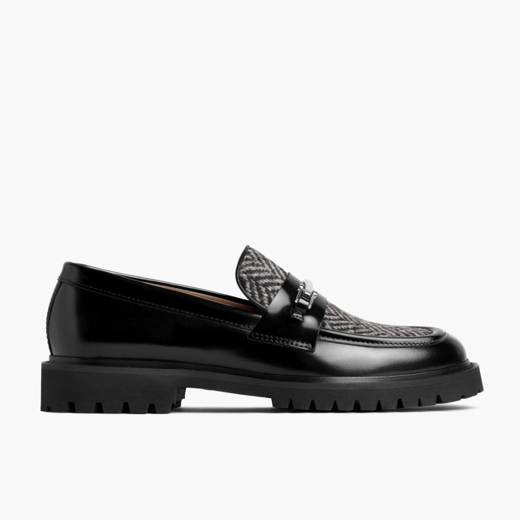 Penny | Black & Silver Herringbone - Image 2