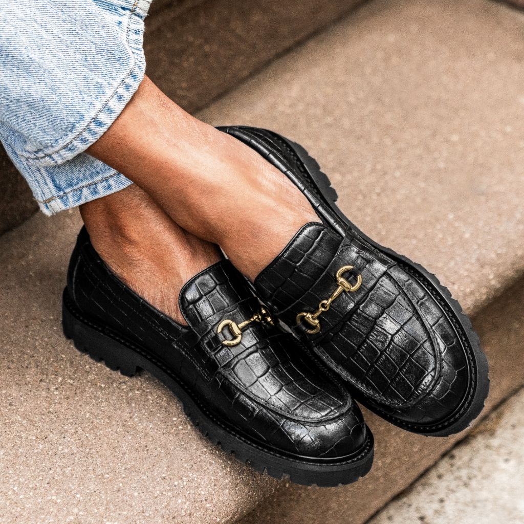 Penny | Black & Gold Croco - Image 7
