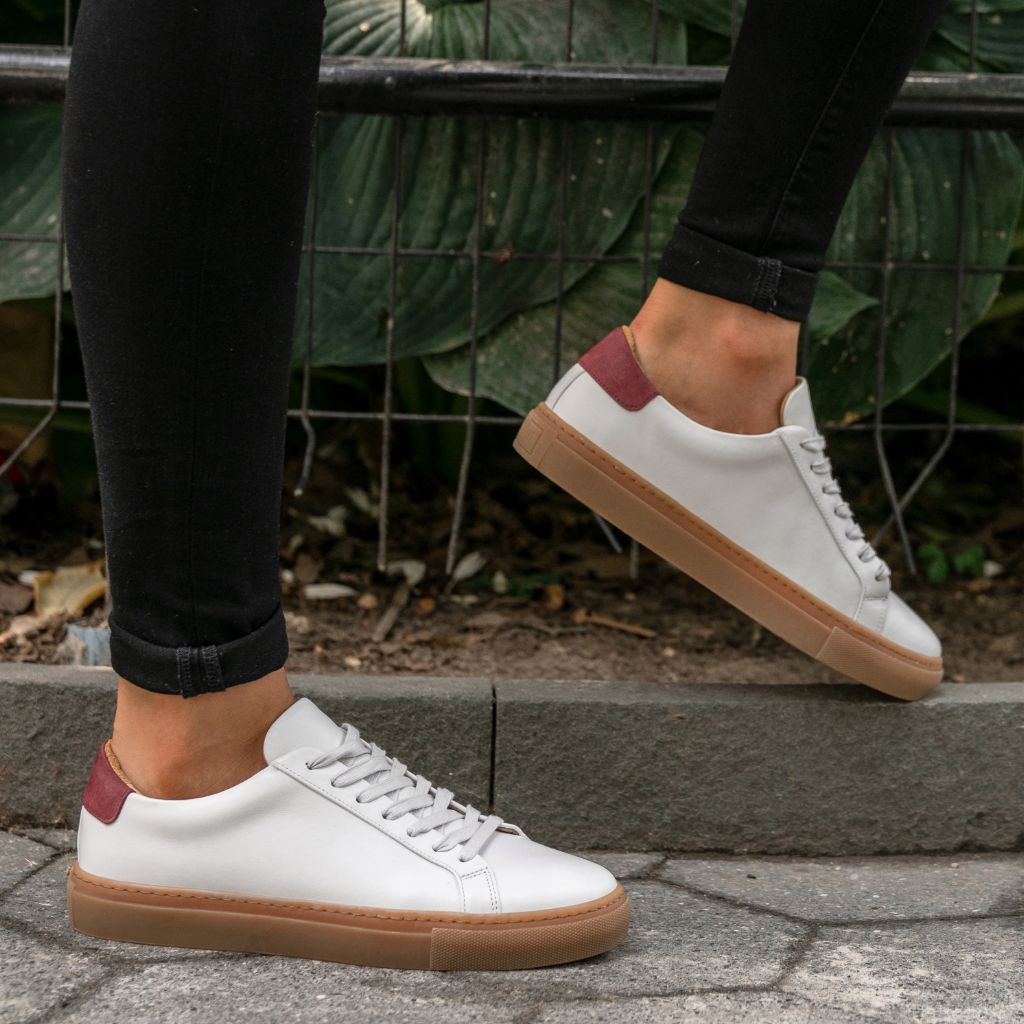 Women's Legacy | White x Burgundy - Image 8