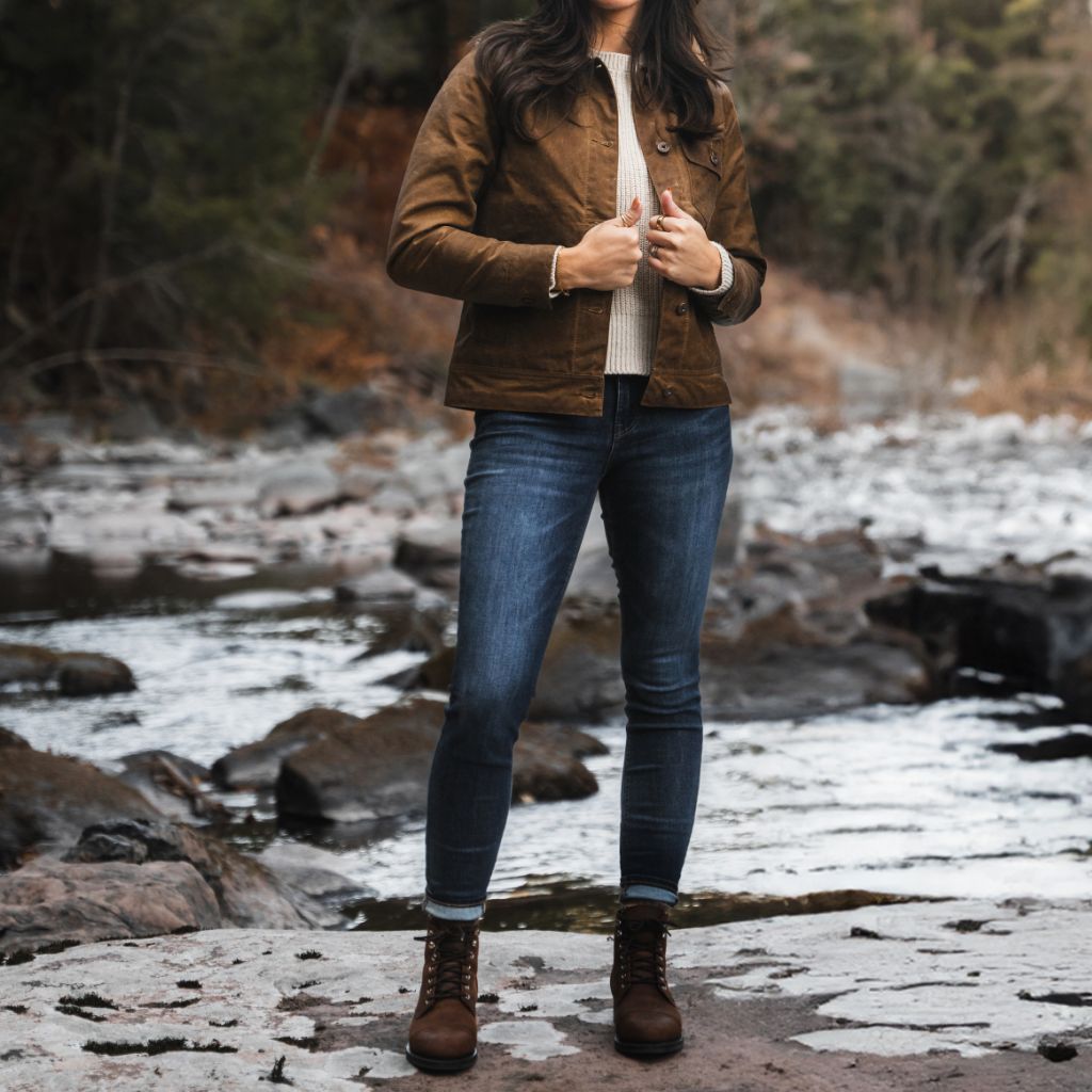Waxed Canvas Field Jacket | Coyote - Image 3